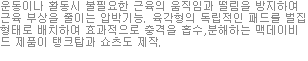 운동이나 활동시 불필요한 근육의 움직임과 떨림을 방지하여 근육 부상을 줄이는 압박기능. 육각형의 독립적인 패드를 벌집형태로 배치하여 효과적으로 충격을 흡수,분해하는 맥데이비드 제품이 탱크탑과 쇼츠도 제작.
