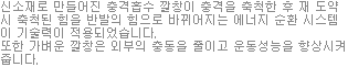 신소재로 만들어진 충격흡수 깔창이 충격을 축척한 후 재 도약시 축척된 힘을 반발의 힘으로 바뀌어지는 에너지 순환 시스템이 기술력이 적용되었습니다. 또한 가벼운 깔창은 외부의 충동을 줄이고 운동성능을 향상시켜줍니다.